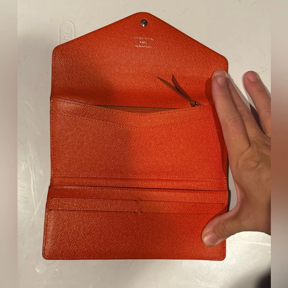 Louis Vuitton Burn Orange Epi Josephine Wallet